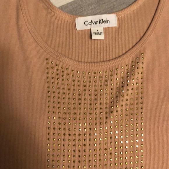 Calvin Klein tank top with gold studs - Picture 2 of 3